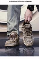 Zapatos de skate retro de mezclilla personalizados para hombre, zapatos deportivos versátiles para hombre, pareja de deportes al aire libre y zapatos casuales. - details 17