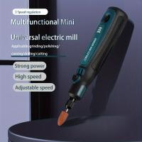 1 juego Torno eléctrico pequeño DIY, herramienta eléctrica manual para el grabado de jade en casa, herramienta de pulido, juego de torno eléctrico recargable por USB, torno eléctrico, torno pequeño eléctrico, herramienta eléctrica - details 3