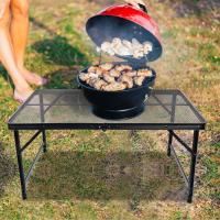 Mesa Plegable, fácil de Guardar, Mesa de Picnic compacta y portátil para Parrilla, Camping al Aire Libre, jardín, Patio, Comedor, Barbacoa, Fiesta, Mercado, 3 pies (Mediana, Plateada) - details 16