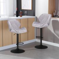 Sillas de Bar Taburete Regulables en Altura Design de Resalto con Cojín de Terciopelo - details 10