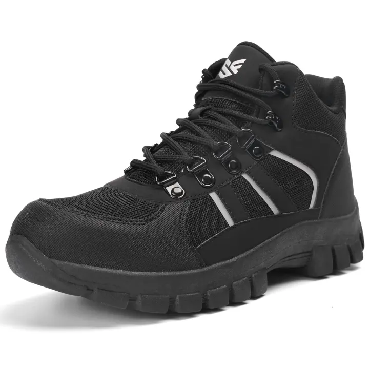 Botas de Trabajo de Acero Comodas y Seguras para Hombres y Mujeres Zapatos de Trabajo a Prueba de Agujas para Construcción Destructible y Uso Diario - 1