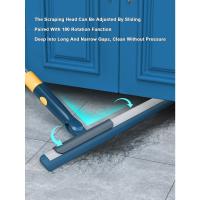 Escoba mágica de doble propósito para barrer y fregar de aleación de aluminio con varilla larga, limpiaparabrisas de vidrio de longitud Variable, raspador perezoso para Baño - details 2