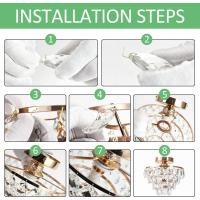 Lámpara De Techo De Cristal Pequeña, Moderna Lámpara De Techo De Cristal Para Pasillo, Accesorios De Iluminación De Techo, Lámpara De Montaje Empotrado Para Dormitorio, Salón (Plata) - details 20