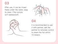 DRYWELL Vibrador de control remoto inalámbrico, bolas de vagina, bragas vibradoras, juguetes sexuales silenciosos para un orgasmo rápido, portátil - details 16