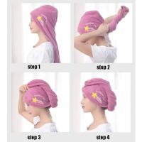 Gorro de microfibra para secar el cabello, toalla para secar el cabello, envoltura fuerte absorbente de agua, gorro de ducha, herramienta de limpieza, 2 piezas - details 1