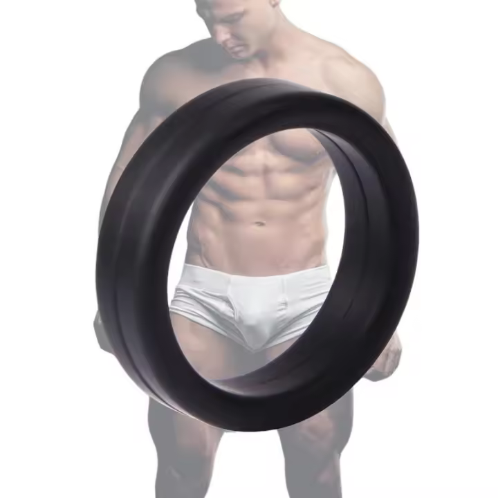 Empaque privado, consolador seguro con bloqueo para retrasar la eyaculación, juguete sexual para adultos, anillo para el escroto para hombres. - 1