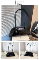 Nuevo bolso de hombro estilo coreano a cuadros, de piel sintética, con lazo dulce, estilo Boston, informal, de color sólido, bolso de mano para mujer, para regalo. - details 14