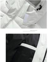Chaqueta larga de algodón para hombre, abrigo ajustado, estilo informal - details 9