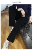 Pantalones de Cachemira para Mujer Otoño-Invierno Cintura Alta, Color Sólido, Estilo Casual, Ajuste Suelto, Pantalones de Punto para Exteriores - details 21