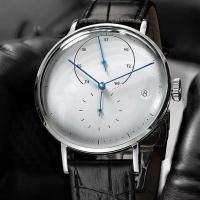 Dugary relojes de cuarzo de moda minimalistas calendario impermeable de alta calidad 41 mm relojes masculinos comercio diario masculino - details 6