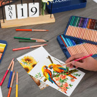 Juego de dibujo de 72 colores, lápices de colores al óleo, lápices de colores para colorear, regalo para estudiantes, suministros de arte profesional para artistas - details 5