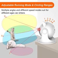 ATUBAN Automatic Cat Laser Toy for Indoor Cats,Interactive cat Toys for Kittens/Dogs,Fast/Slow Mode,Adjustable Circling Ranges - details 4