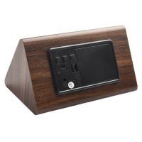 Reloj electrónico Triangular LED de madera, despertador Digital de temperatura y humedad, USB/AAA, Decoración de mesa de dormitorio - details 41