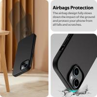 Funda suave de silicona mate de lujo para iPhone 17 Air 16 15 14 Plus 13 12 Mini 11 Pro Max XR cubierta negra sólida ultrafina - details 4
