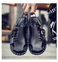 Sandalias de cuero para hombre, zapatos informales antideslizantes, cómodos, para playa y deportes, para verano - details 13