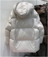 Chaqueta de plumón de pato blanco para mujer, Parkas gruesas y cálidas y esponjosas, abrigo acolchado holgado de gran tamaño, prendas de vestir, invierno 90% - details 11