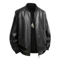 Chaqueta de cuero para hombre, abrigos negros de primavera de gran tamaño 6XL 7XL 8XL de talla grande 2025, motocicleta de calle, otoño, Hip Hop, Softshell impermeable - details 0