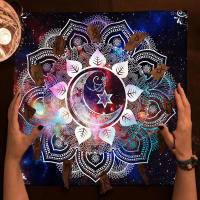 Mantel de Tarot de Luna y Cielo Mandala Pañuelo de Oracle de Brujería para Decoración de Habitación - details 0