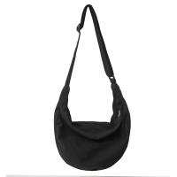 Bolso Bandolera De Lona Sólida Para Mujer Gran Capacidad Bolso De Compras Y Estudiante Bolso De Hombro Unisex Para Escuela - details 38