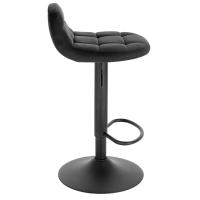 1 Uds. Taburetes de bar ajustables en altura 360 °   Silla de bar giratoria con respaldo, taburete de terciopelo con reposapiés de metal para cocina - details 2