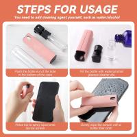 LimpiaPantalla Multiuso 2 En 1 Spray Botella Portátil Reutilizable Para Teléfonos Móviles Tabletas PC Y Laptops Eliminador De Polvo Con Microfibra - details 9