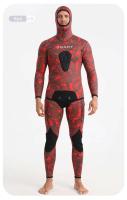 Traje de neopreno de 3MM para buceo, conjunto de 2 piezas de camuflaje para hombre, pesca submarina, mantiene el calor, surfistas, traje de buceo de cloropreno - details 13