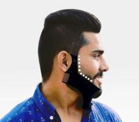 Peine de plantilla para dar forma a la barba para hombre, peine transparente negro para Barba, herramienta de belleza para el ho - details 9