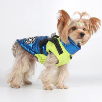 Chaqueta cálida de invierno con arnés para perros pequeños y medianos, abrigo de algodón grueso impermeable para mascotas, ropa para Chihuahua, Bulldog francés - details 7