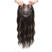 Extensiones de cabello rizado largo y ondulado con flequillo, adornos de pelo sintético, Clip Natural en cierres superiores, postizo - details 3