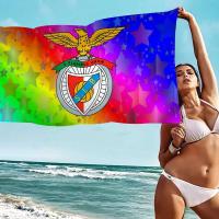 Club de fútbol b-benfica baño microfibra suave absorbente de agua transpirable para niñas niños toalla de playa decorativa de dibujos animados - details 3