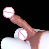 Empaque privado Sexy SXXY 10 estilos Dildo hueco grande con correa para hombres Gay Funda de silicona para hombre Pantalones Retraso de la eyaculación Juguetes sexuales - details 33