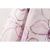 BUNO-blusa de satén para mujer, Tops con estampado Floral, cuello vuelto, camisa de una sola botonadura, camisas holgadas elegantes de manga larga a la moda - details 7