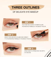 Kit de Estampado de Eyeliner O.TWO.O Eyeliner Líquido Negro Duradero e Impermeable - details 5