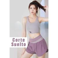 Pantalones cortos De Entrenamiento con bolsillo para Yoga, Ropa De Fitness para correr, pantalones cortos De Entrenamiento De Cintura Alta - details 4