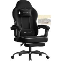 Oficina con Reposabrazos y Soporte Lumbar, Silla Gaming Giratoria con Asiento Amplio y Lleno de Muelle, - details 5