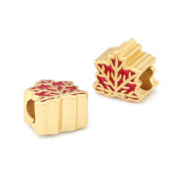 Pulseras de Brass Dorado Mate 4PCS Grande Agujero Abalorios para Hacer Joyas DIY - details 62