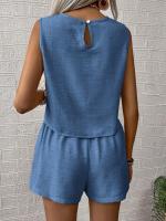 Conjunto de Verano 2025 para Mujer Top Sin Mangas y Shorts Cortos Estilo Casual y Deportivo - details 31