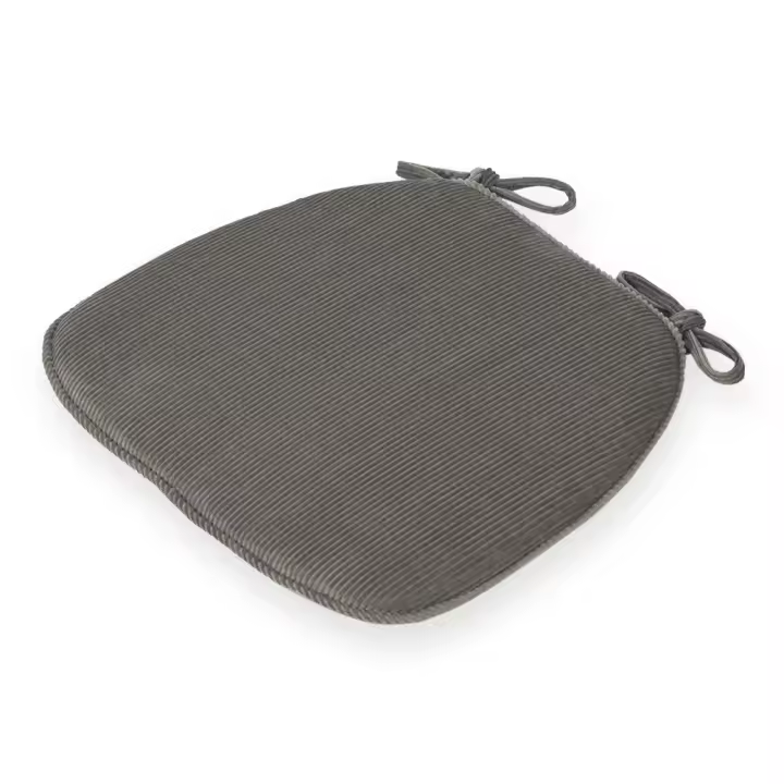 Cojín de silla de tela de pana Simple, almohadillas antideslizantes gruesas para silla, cojín de esponja lavable suave para cocina - 1