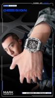 Reloj de Muñeca Mecánico de Lujo para Hombres Automático, Tonneau Deportivo, Carcasa de Silicona, Marca Fairwhale - details 10