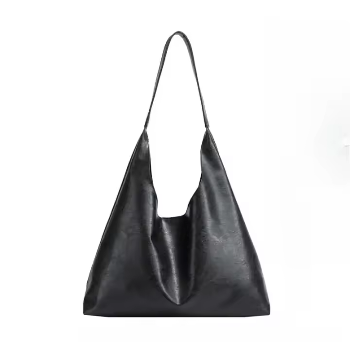 Bolso de Mano de Cuero Suave PU Ligero para Mujer Gran Capacidad, Estilo Informal de Viaje - 1