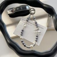 Abalorio para teléfono, cordón plateado galvanizado, luz de lujo, antipérdida, lazo de amor, colgante para teléfono, cordón para teléfono móvil con cuentas Ins - details 2