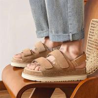 Nuevos tacones altos, sandalias de cuero para mujer, zapatillas HI Summer Gold Star, zapatos de suela gruesa True Bull, Putian de calidad - details 2