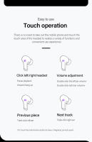 Lenovo-auriculares inalámbricos con Bluetooth, dispositivo de audio estéreo 9D, resistente al agua, con caja de carga, para iPhone - details 19