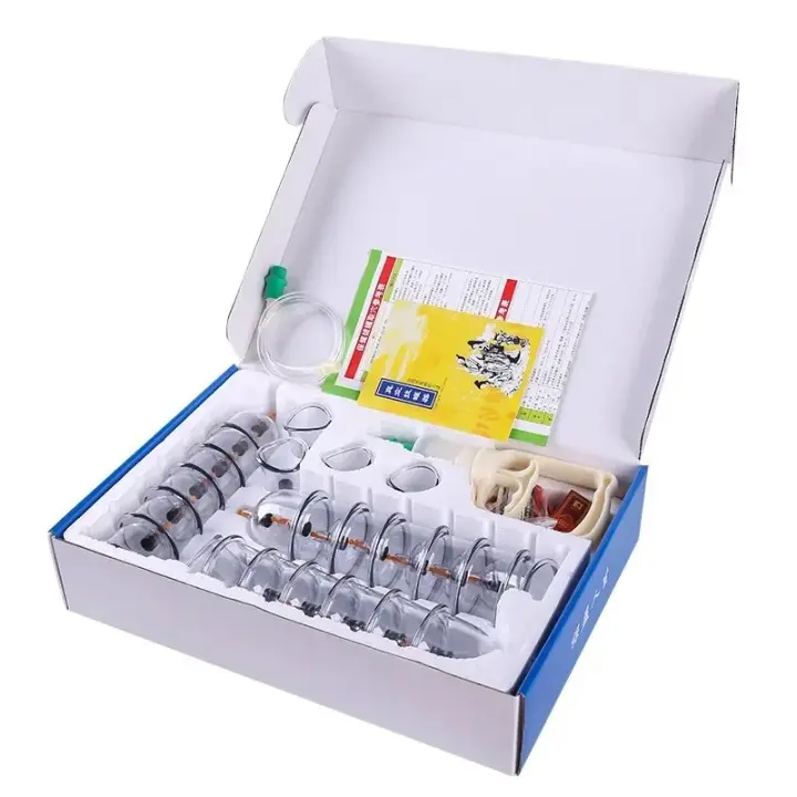 Set de Ventosa China de 24 Latas Masaje de Terapia de Cuerpo Grande para Eliminación de Celulitis - 1