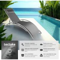 Set de 2 Tumbonas de Jardín Exterior Plegable con Reposacabezas Reclinable en 7 Posiciones - details 3