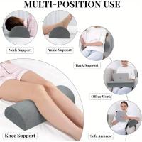 Almohada de media luna para rodilla, soporte para tobillo y rodilla, elevación de espalda, Lumbar, alivio del dolor, relleno de espuma viscoelástica de calidad - details 0