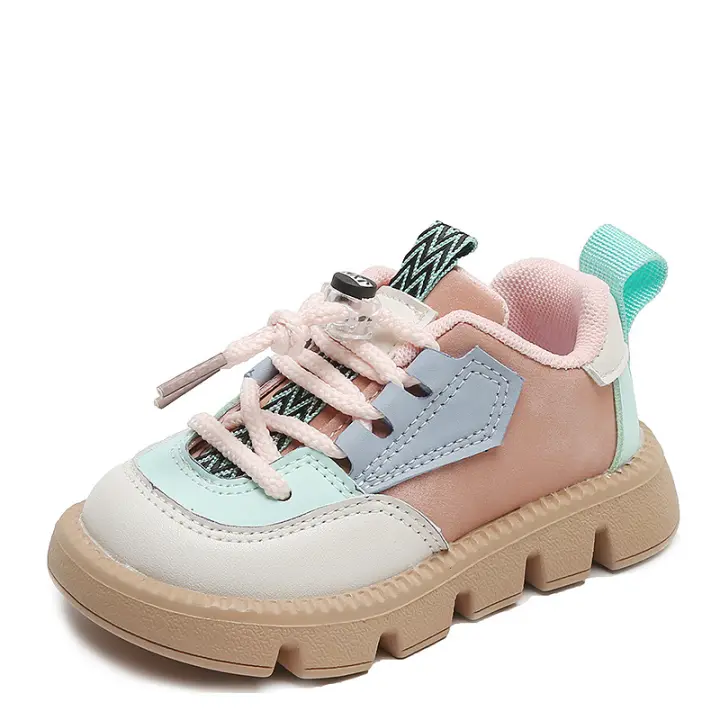 Zapatos deportivos para niños 2025 primavera y otoño nuevos zapatos de tablero para niños zapatos casuales antideslizantes para niñas zapatos de bebé de suela suave lista de zapatos - 1