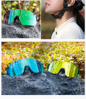 Gafas de Sol para Ciclismo Kapvoe 2023 para Hombres y Mujeres Lentes de 4 Piezas Protección UV Material del Marco TR - details 15