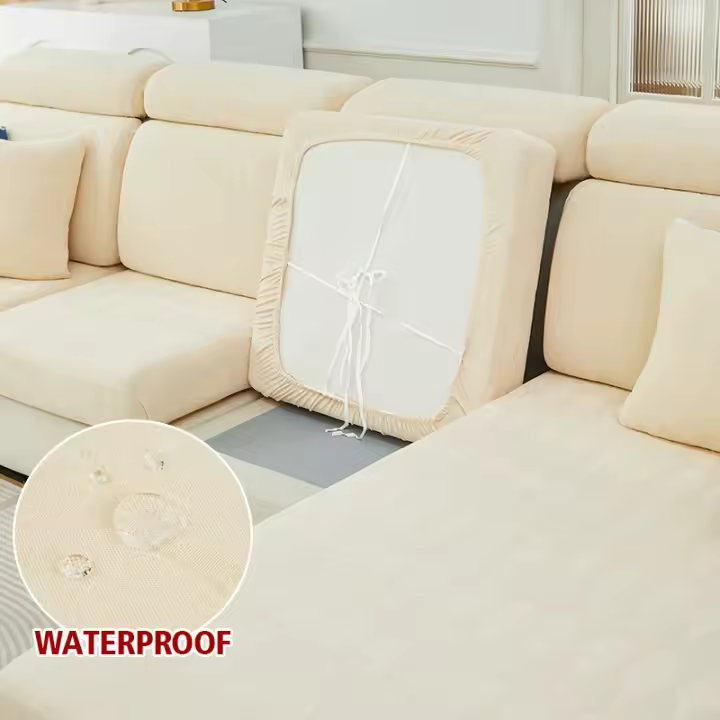 Funda elástica impermeable para cojín de sofá, adecuada para sillón Loveseat, sofá en forma de L - 1
