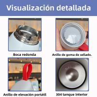Taza Termo Grande de Acero Inoxidable 304 Aislamiento Térmico Creativo Portátil - details 2
